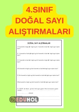 DOĞAL SAYILAR İLE İLGİLİ SORULAR