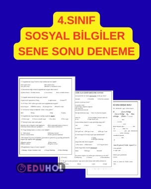 SENE SONU SOSYAL BİLGİLER DENEME
