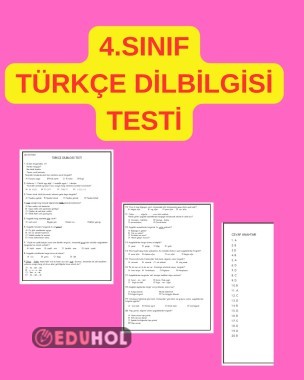 TÜRKÇE DİLBİLGİSİ TESTİ