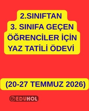 YAZ TATİLİ ÖDEVİ