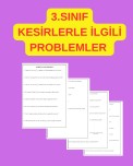3. SINIF KESİRLERLE İLGİLİ PROBLEMLER