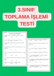 3. SINIF TOPLAMA İŞLEMİ TESTİ