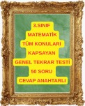 50 SORULUK GENEL TEKRAR TESTİ CEVAP ANAHTARLI