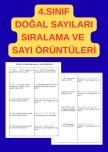 DOĞAL SAYILARI SIRALAMA VE SAYI ÖRÜNTÜLERİ SORULARI