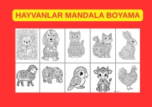 HAYVANLAR MANDALA ETKİNLİĞİ