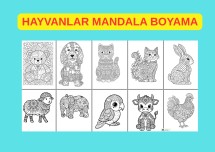 HAYVANLAR MANDALA ETKİNLİĞİ