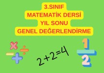 MATEMATİK YIL SONU DEĞERLENDİRME ÇALIŞMASI