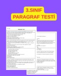 PARAGRAF TESTİ