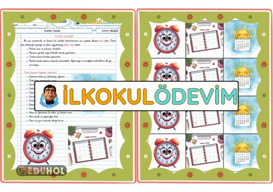 Hayat Bilgisi Planlı Yaşam Defter Notu