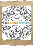 Çiçek Mandala Boyama