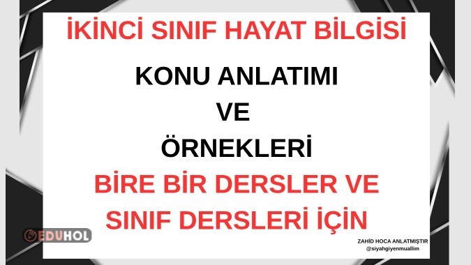 2. SINIF HAYAT BİLGİSİ DOĞAL AFETLER KONU ANLATIMI