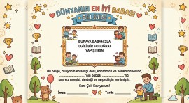 İLKOKUL BABALAR GÜNÜ İÇİN ETKİNLİK
