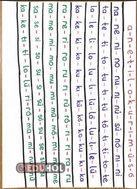 İki Harfli Hece Okuma Çalışması