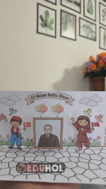 23 Nisan 3d Boya Kes Yapıştır Etkinliği