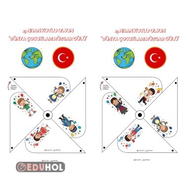 23 Nisan Dünya Çocukları Rüzgar Gülü