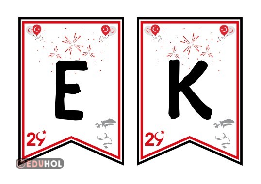 29 Ekim Cumhuriyet Bayramı Flama