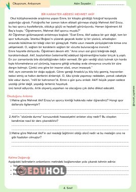 Bir Karakter Abidesi: Mehmet Akif