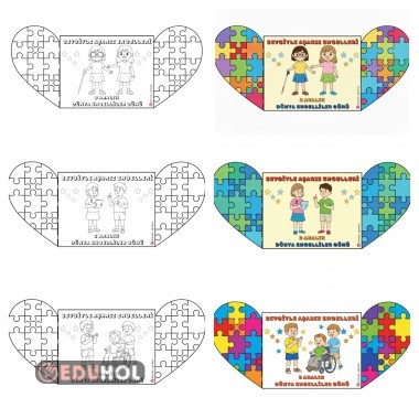 Dünya Engelliler Günü Aç Kapa Boyama Sayfaları