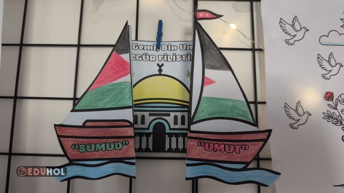 Filistin Farkındalık Etkinlikleri 'Katlamalı Boyama Etkinliği'