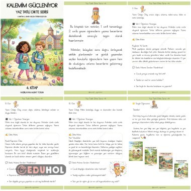 Kalemim Güçleniyor Yaz Tatili Dikte Serisi Kitap 4