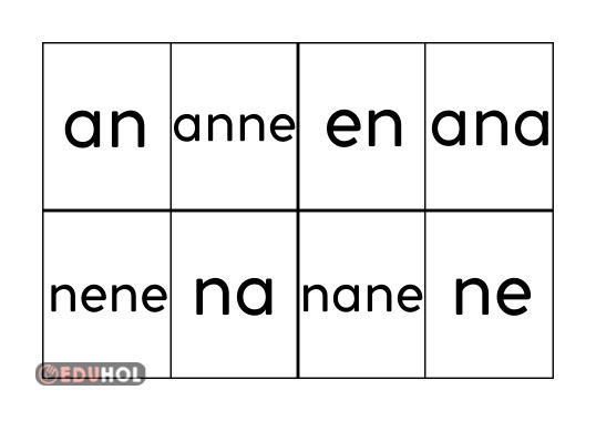 Kavanoz Kapağı Etkinliği Şablonu (a n e)