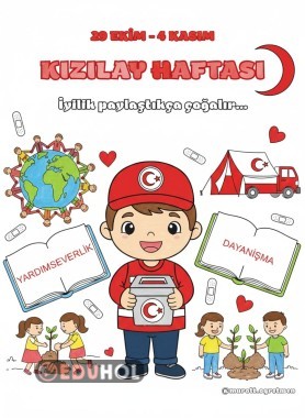 Kızılay Haftası 4 a4  Renkli Poster