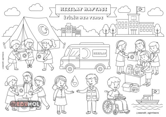 Kızılay Haftası Boyama Etkinliği