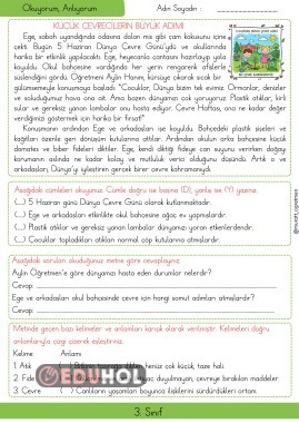 Küçük Çevrecilerin Büyük Adımı