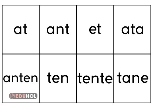 T Sesi Kavanoz Kapağı Oyunu Hece ve Sözcükleri