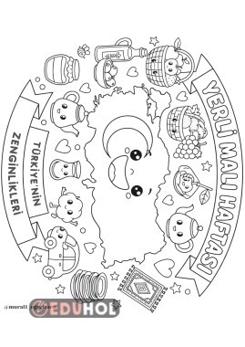 Yerli Malı Haftası Boyama Sayfaları