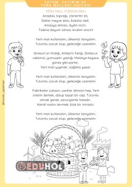 Yerli Malı, Yurdun Malı Şiiri