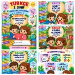 2. Sınıf Süreç Değerlendirme Dosyası Kapakları Türkçe 2