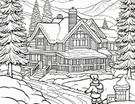 Görsel sanatlar yılbaşı kış teması