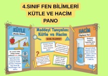 4.SINIF FEN BİLİMLERİ KÜTLE VE HACİM PANO 9 PDF