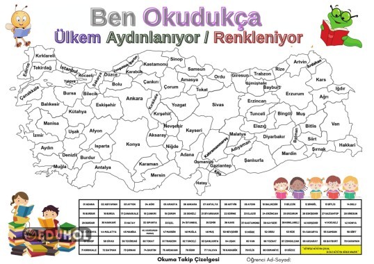 Okuma Takip Çizelgesi (Ben Okudukça Ülkem Aydınlanıyor)