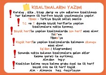 KISALTMALARIN YAZIMI AFİŞ