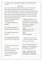 4.sınıf 1.dönem türkçe dersi 2.sınav Örneği