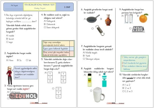 FEN BİL. - MADDEYİ TANIYALIM