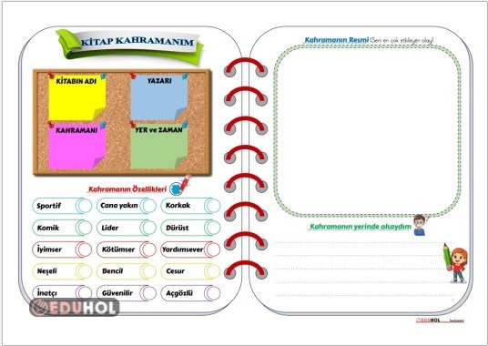 Kitap Kahramanım (Kitap Özeti Oluşturma)
