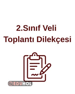 1.Dönem Veli Toplantı Dilekçesi
