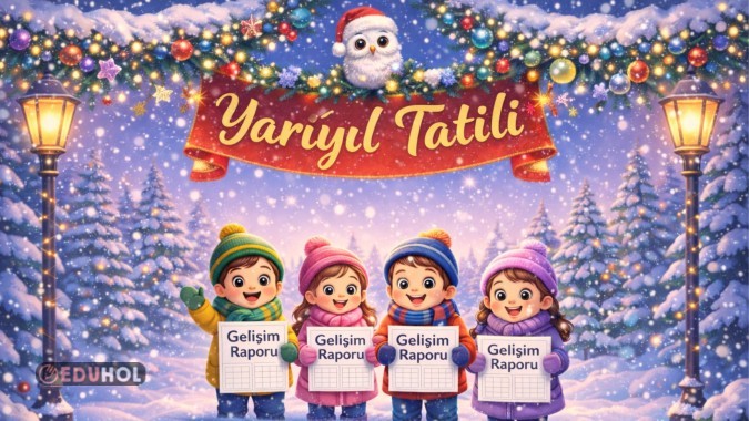 Dijital Yarıyıl Tatil Karne Panosu