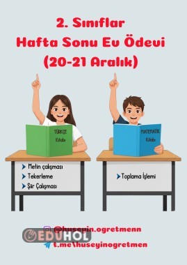 Hafta Sonu Ev Ödevi(20-21Aralık)