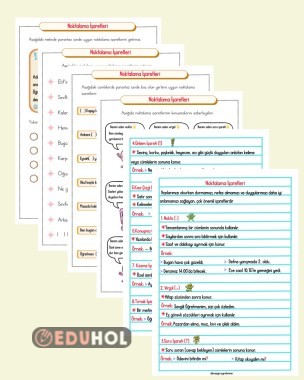 Noktalama İşaretleri Defter Notu ve Çalışmalar