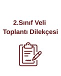 1.Dönem Veli Toplantı Dilekçesi