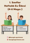 Haftalık Ev Ödevleri (4-8 Mayıs)