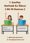 Haftalık Ev Ödevleri(8-12 Haziran)