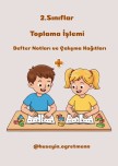 Toplama İşlemi Defter Notları ve Çalışma Kağıtları
