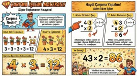 Çarpma İşlemi - Defter Yapıştırma
