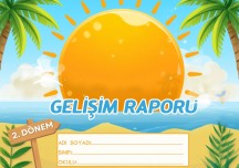Gelişim raporu kapağı