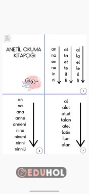 Anetil okuma kitapçığı